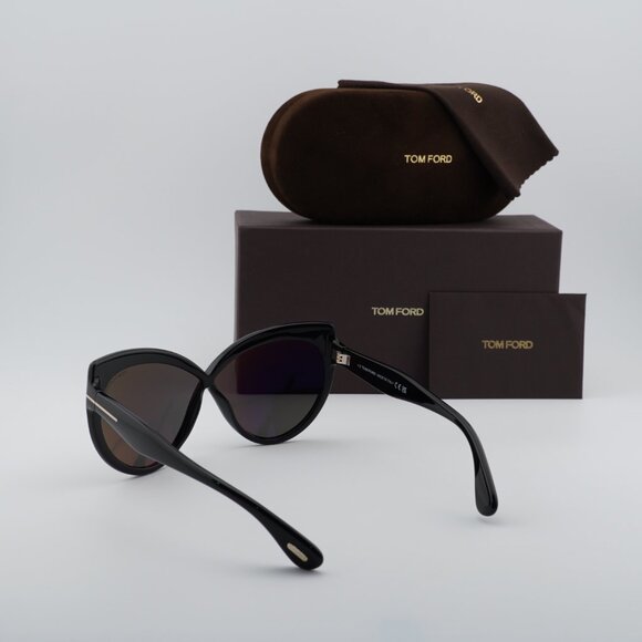 Tom Ford Beatrice FT1196 01A Butterfly Sunglasses - Black/Smoke main image 4